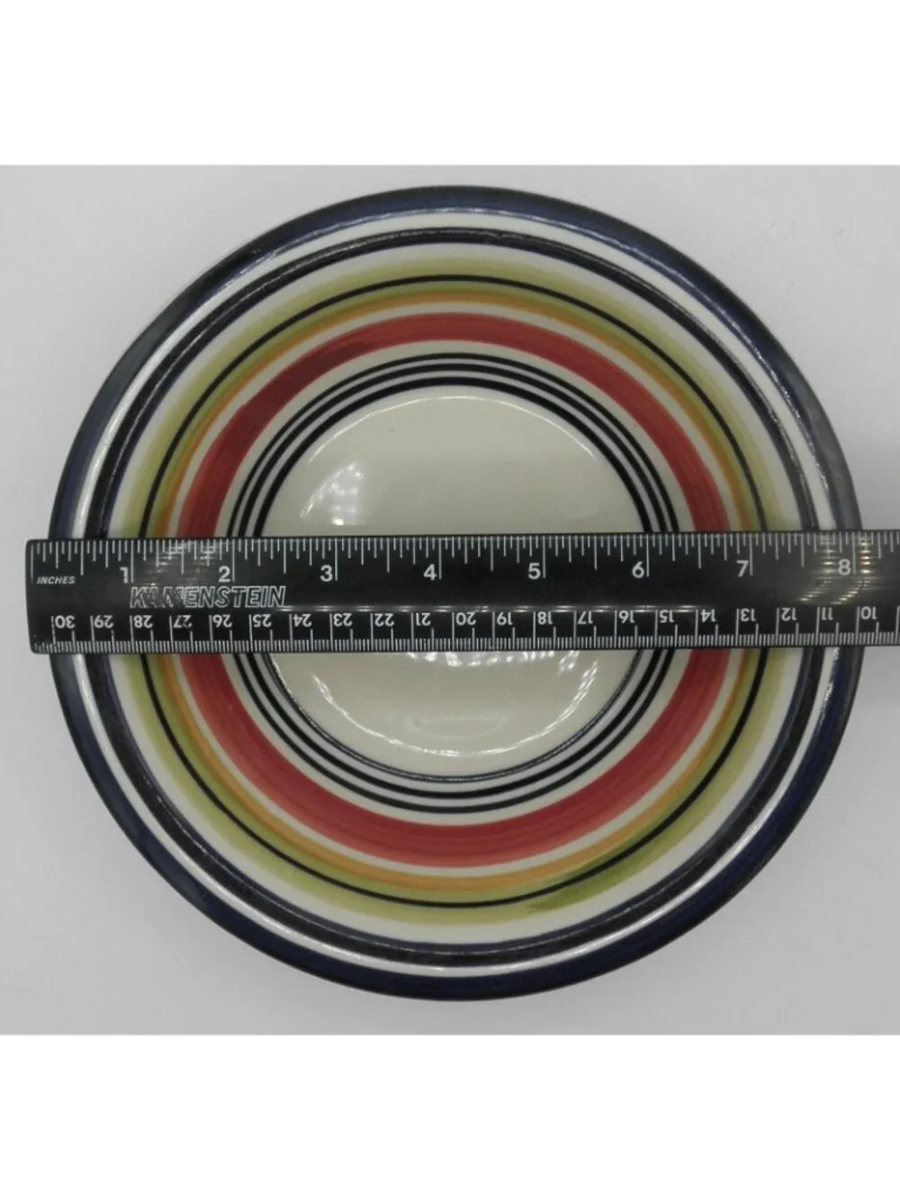 Multi Stripe by Pier 1 Bowl Set of 5 Pattern PERMUS Lot B GLAZE FLAWS